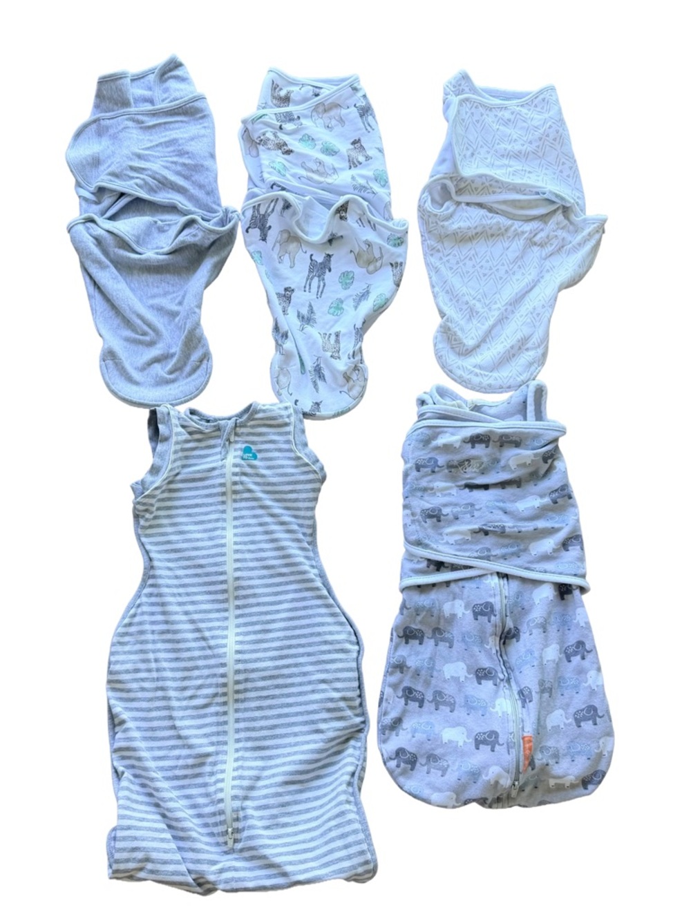 Baby Swaddle Lot | ADEN & ANAIS SWADDLEME | 5 Piece Set | Newborn | Bundle